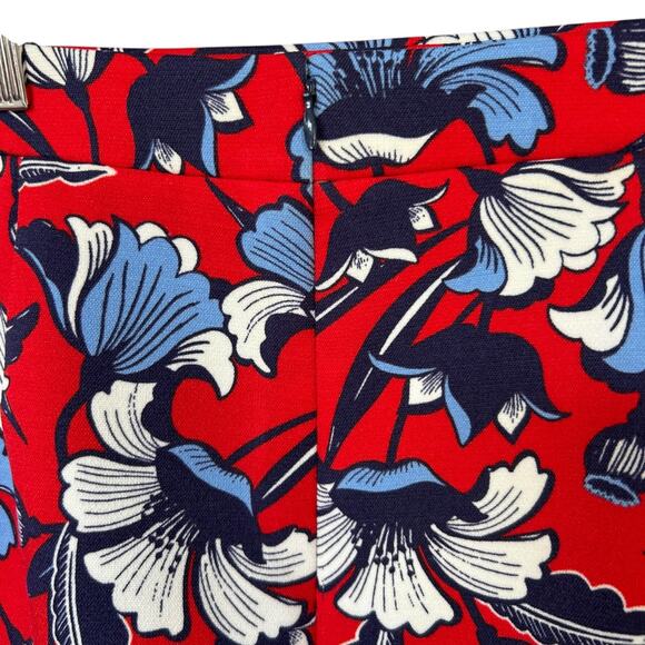 J. Crew Women's Red Floral Pencil Skirt Size 6 - EUC - Picture 6 of 6